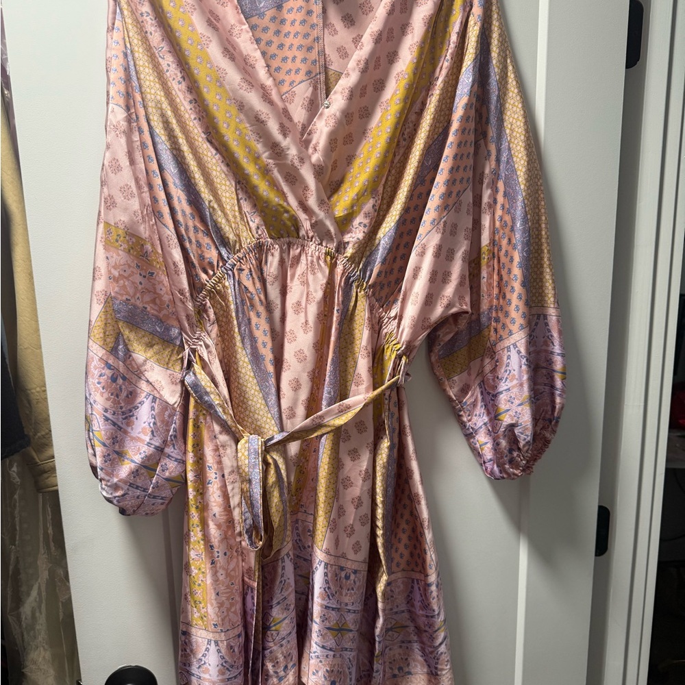 Pink Patterned Dress